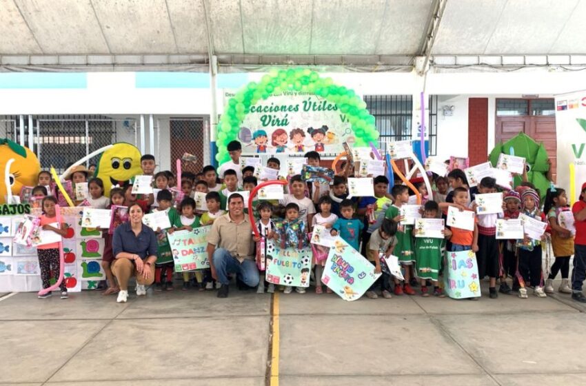 Virú S.A. promueve la educación, valores y creatividad de más de 400 niños con su Programa de Vacaciones Útiles 2023